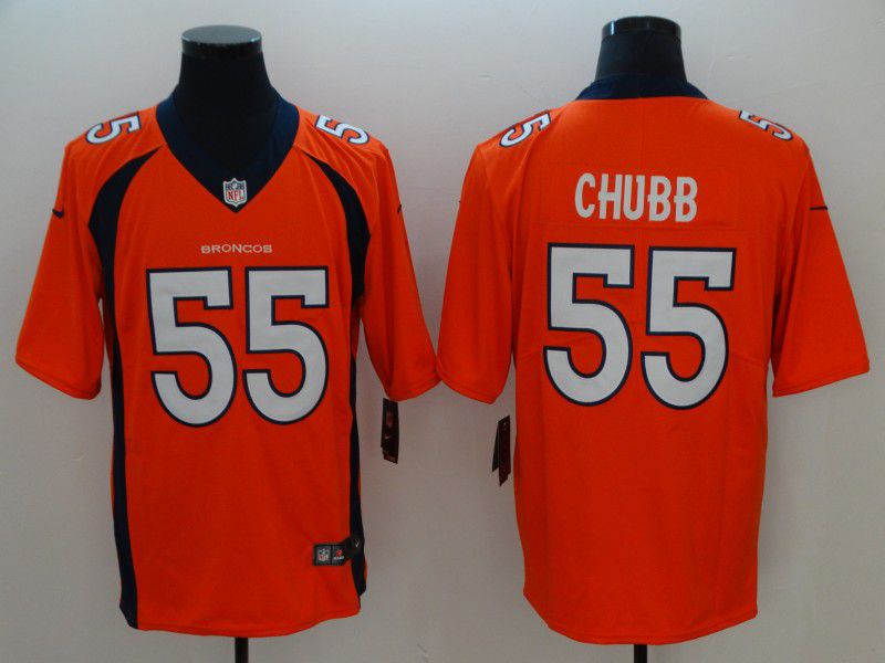 Men Denver Broncos #55 Chubb Orange Second generation 2024 Nike Limited NFL Jersey->denver broncos->NFL Jersey